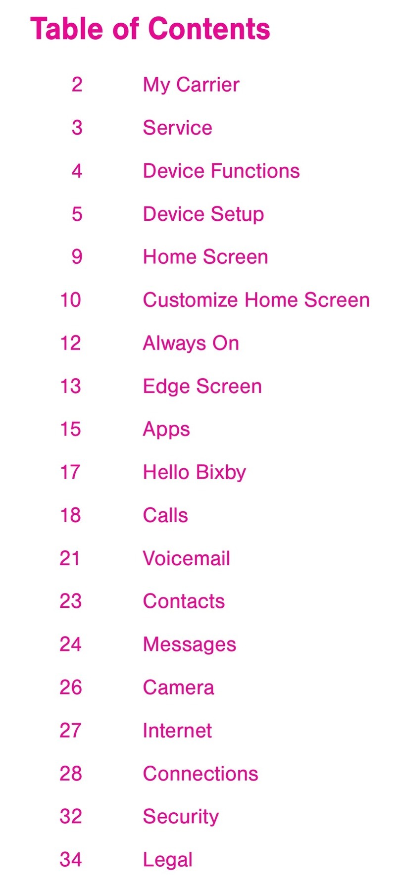 Samsung T-MOBILE Galaxy S8 User manual