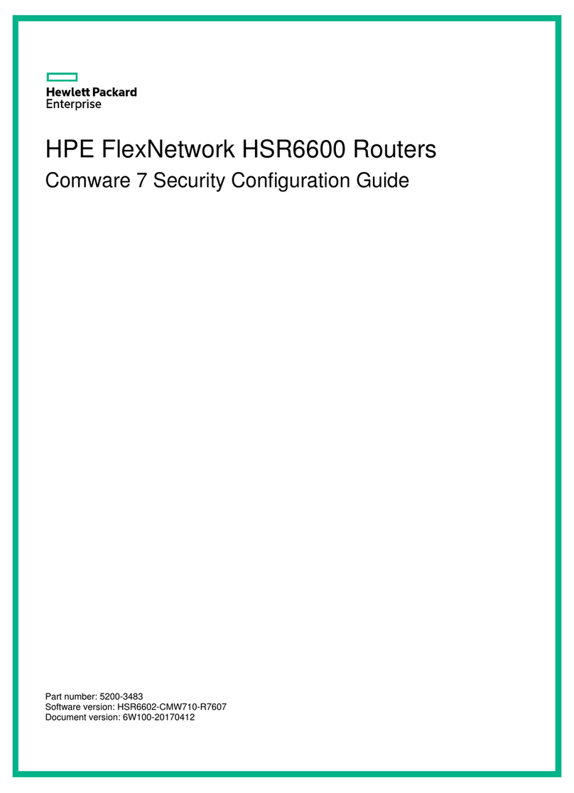 HPE FlexNetwork HSR6600 User manual