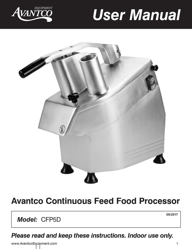 Avantco CFP5D user manual