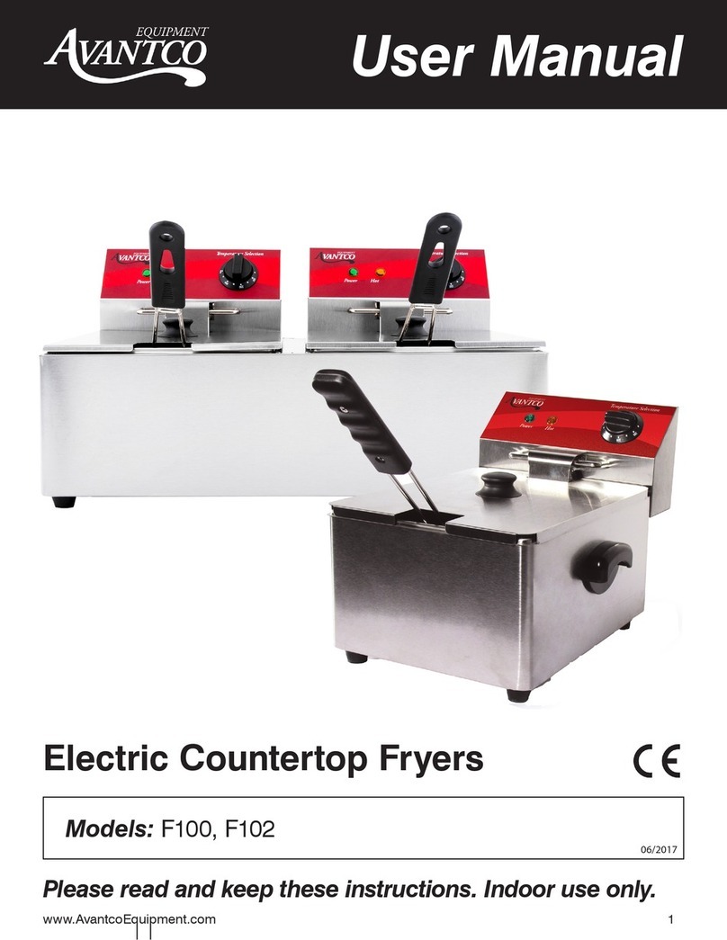 Avantco F100 user manual