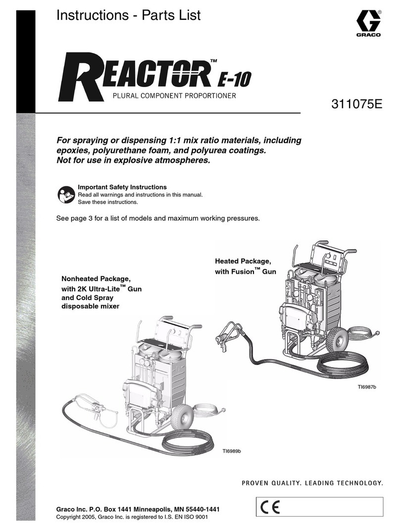 Graco Reactor E-10 Operation manual