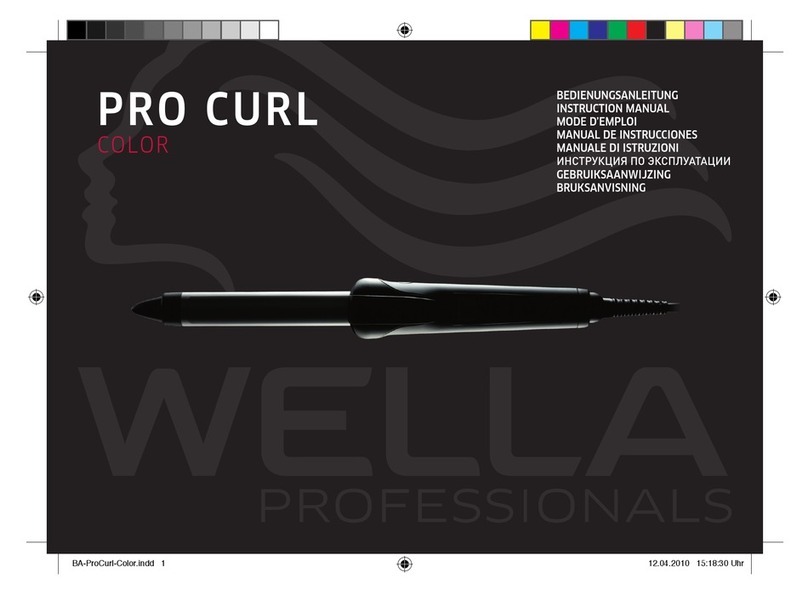 Wella PRO CURL COLOR instruction manual