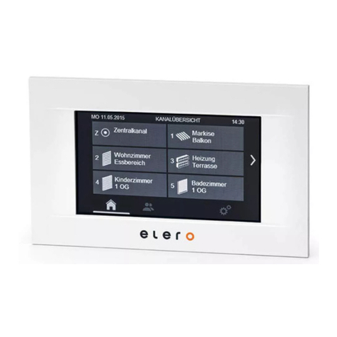 elero MultiTec Touch-868 operating instructions