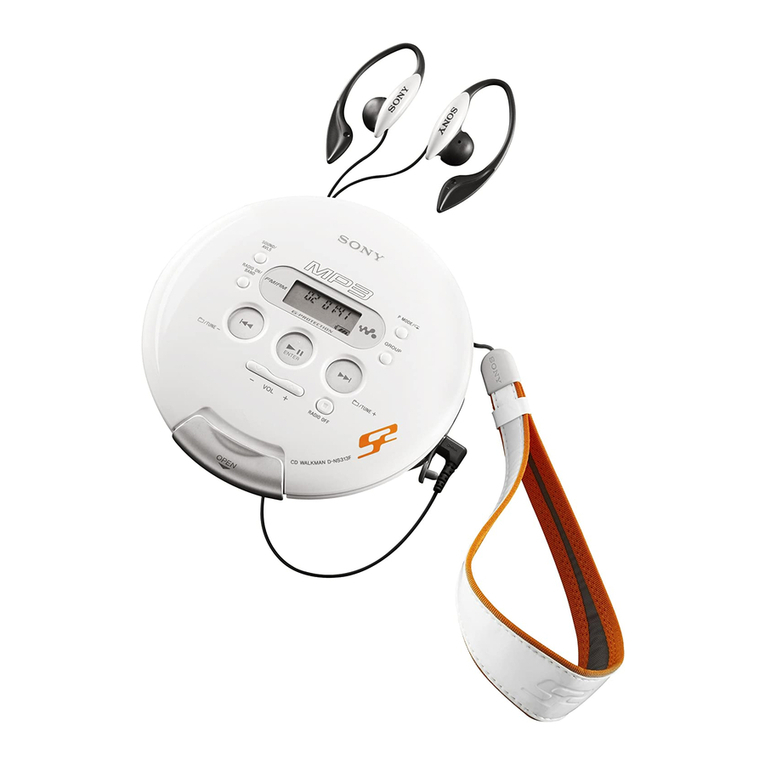 Sony DNS313F - S2 Sports CD Walkman User manual