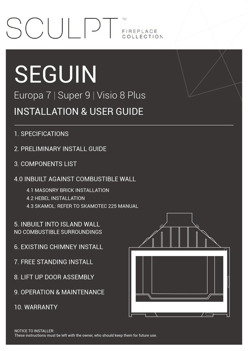 Sculpt Fireplaces Europa 7 Installation & user guide