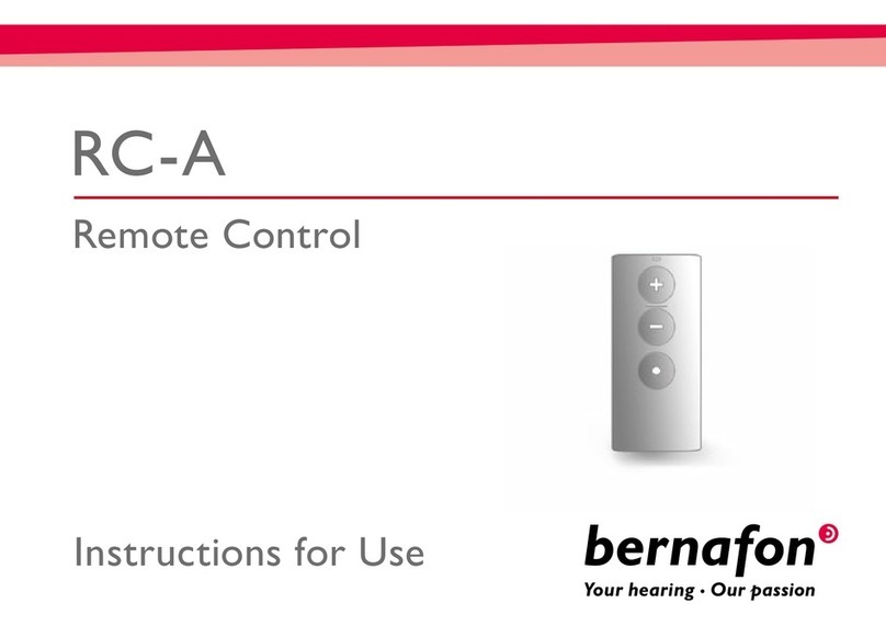 Bernafon RC-A User manual