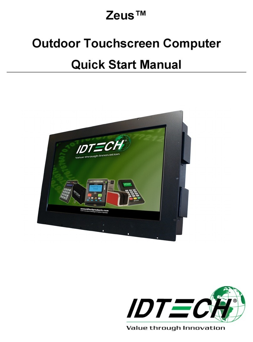 IDTECH ZEUS IDDD-21520 Instruction manual