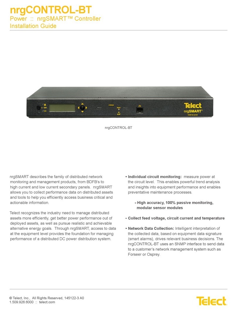 Telect nrgCONTROL-BT installation guide