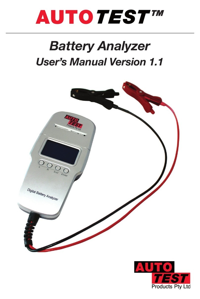 AutoTest Battery Analyzer User manual