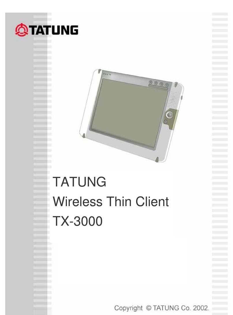 Tatung TX-3000 User manual