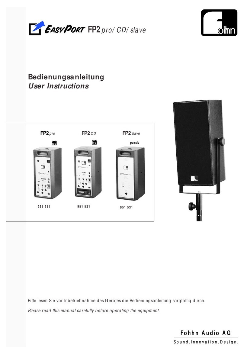 Fohhn EASY PORT FP2pro User instructions
