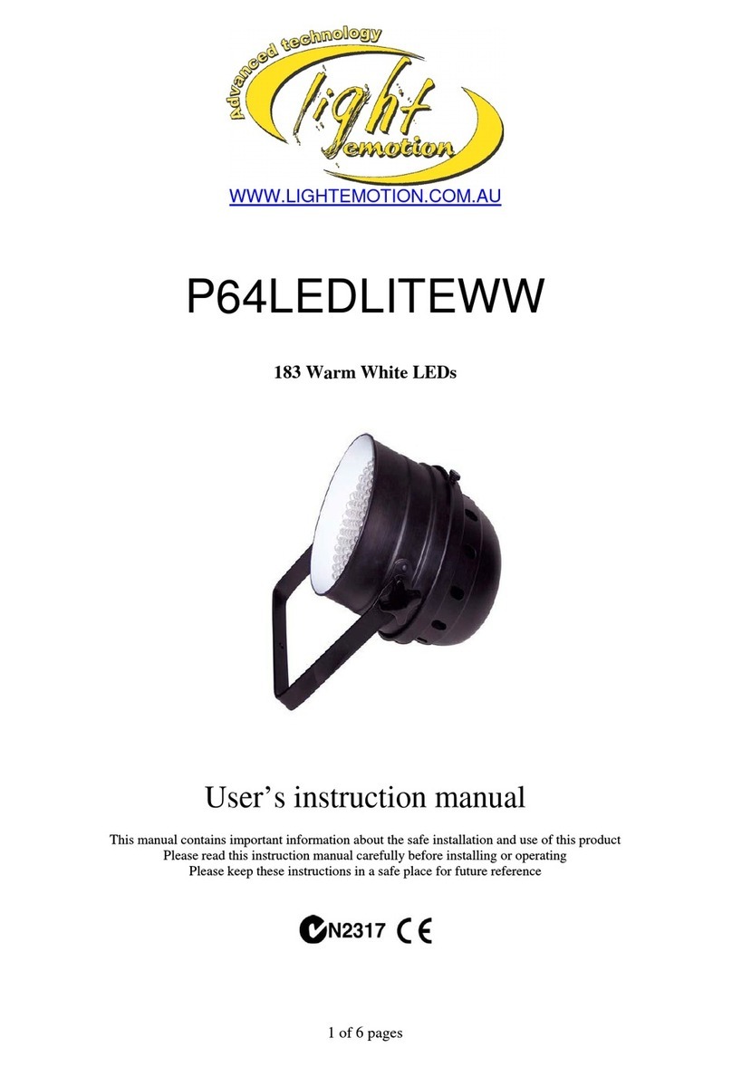Light Emotion P64LEDLITEWW Operator's manual