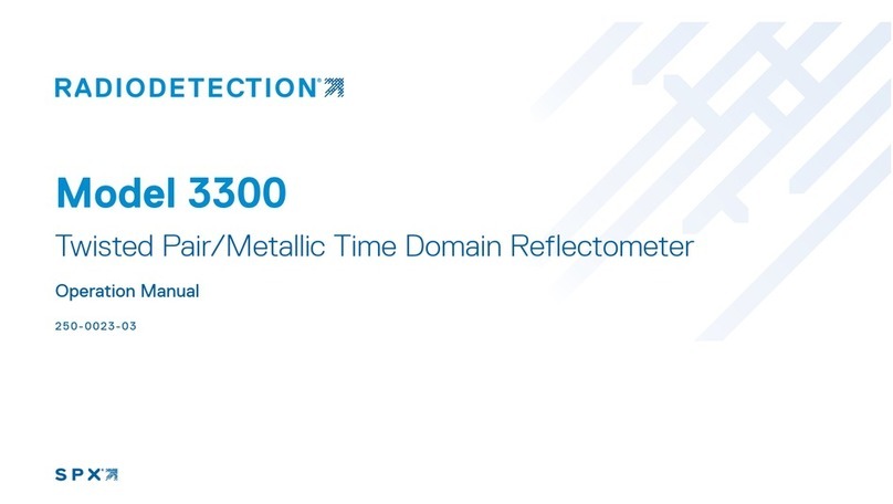 Radiodetection 3300 User manual