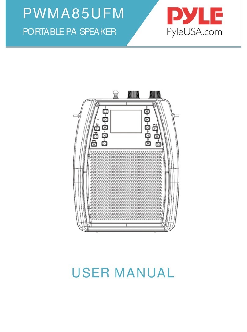 Pyle PWMA85UFM User manual