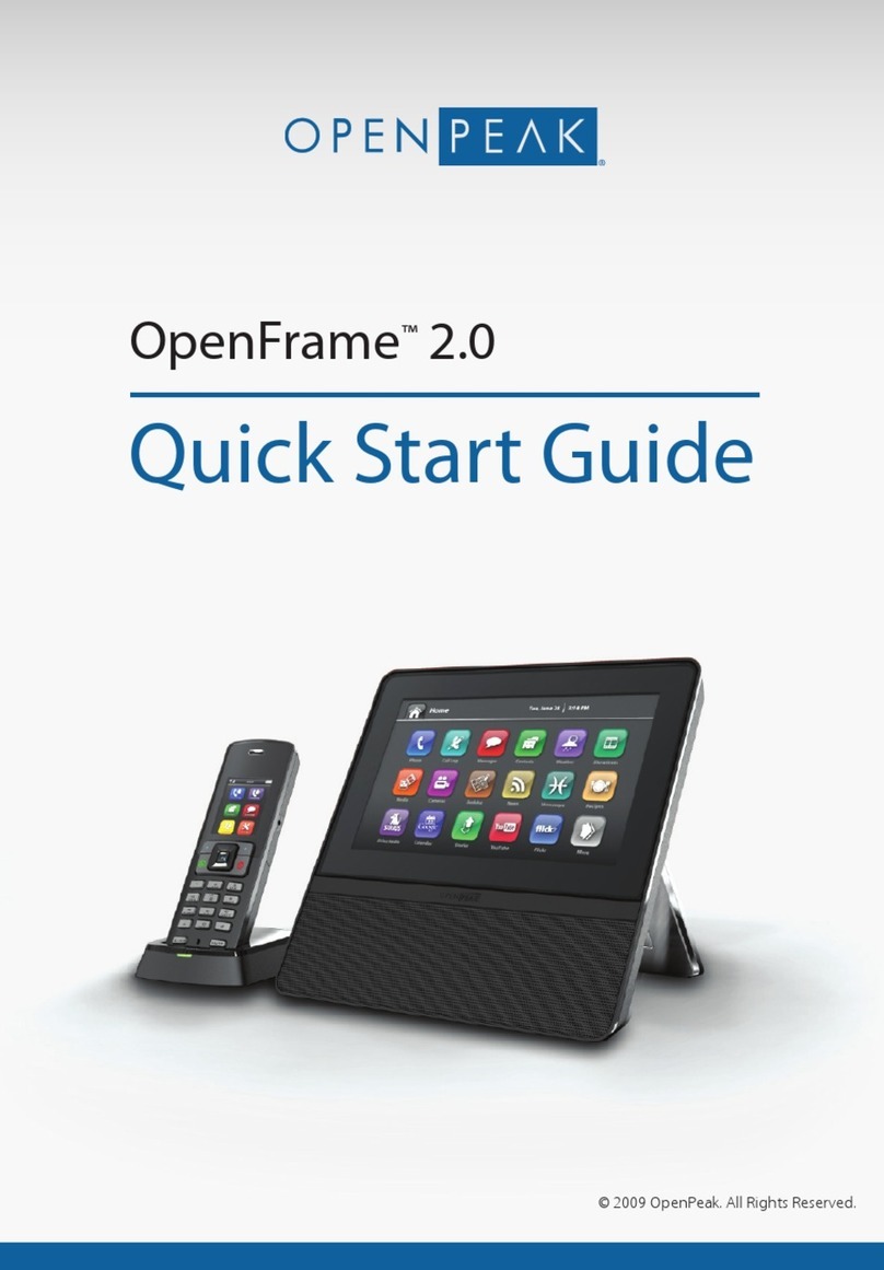 OPENPEAK OpenFrame 2.0 User manual