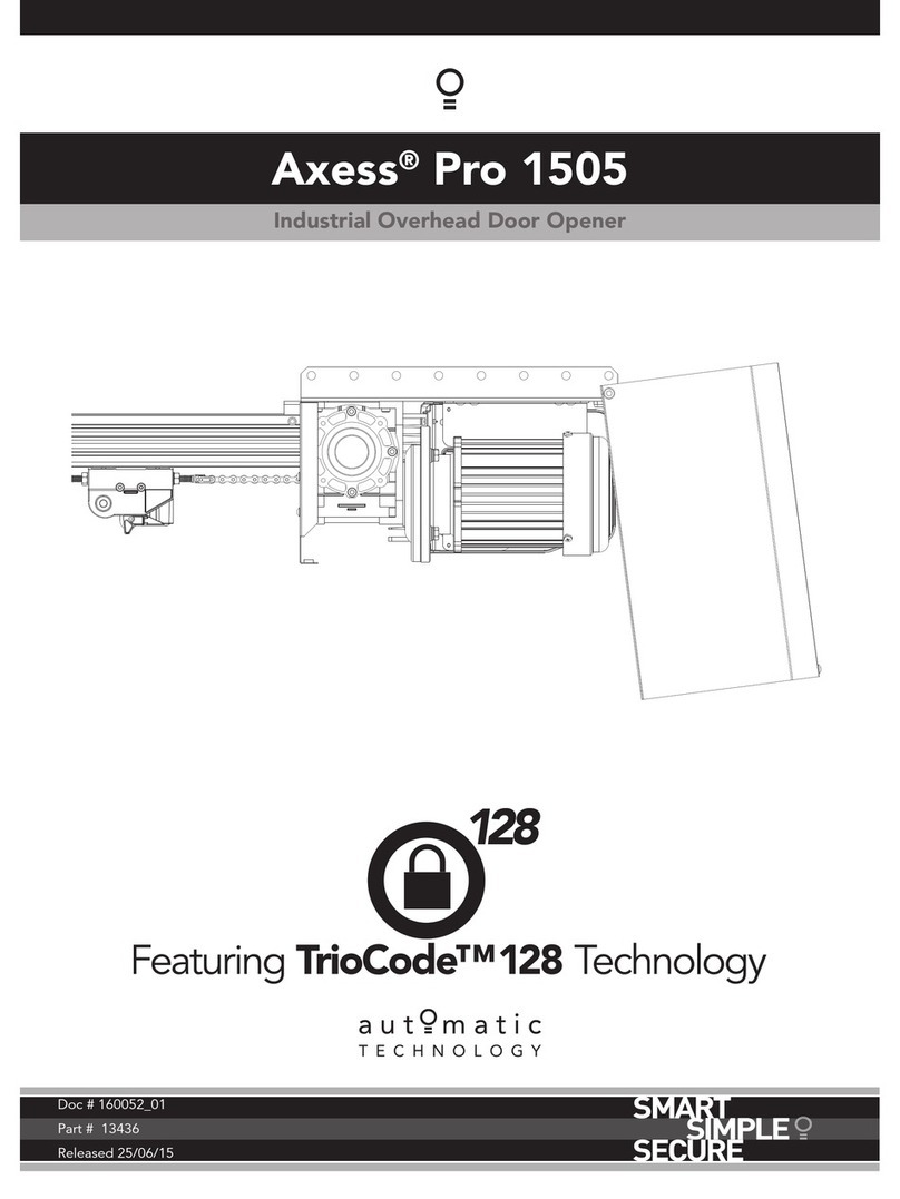 Automatic Technology Axess Pro 1505 User manual Automatic Technology Axess Pro 1505 User manual