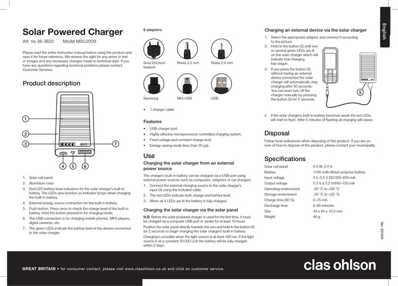 Clas Ohlson MSC2009 instruction manual
