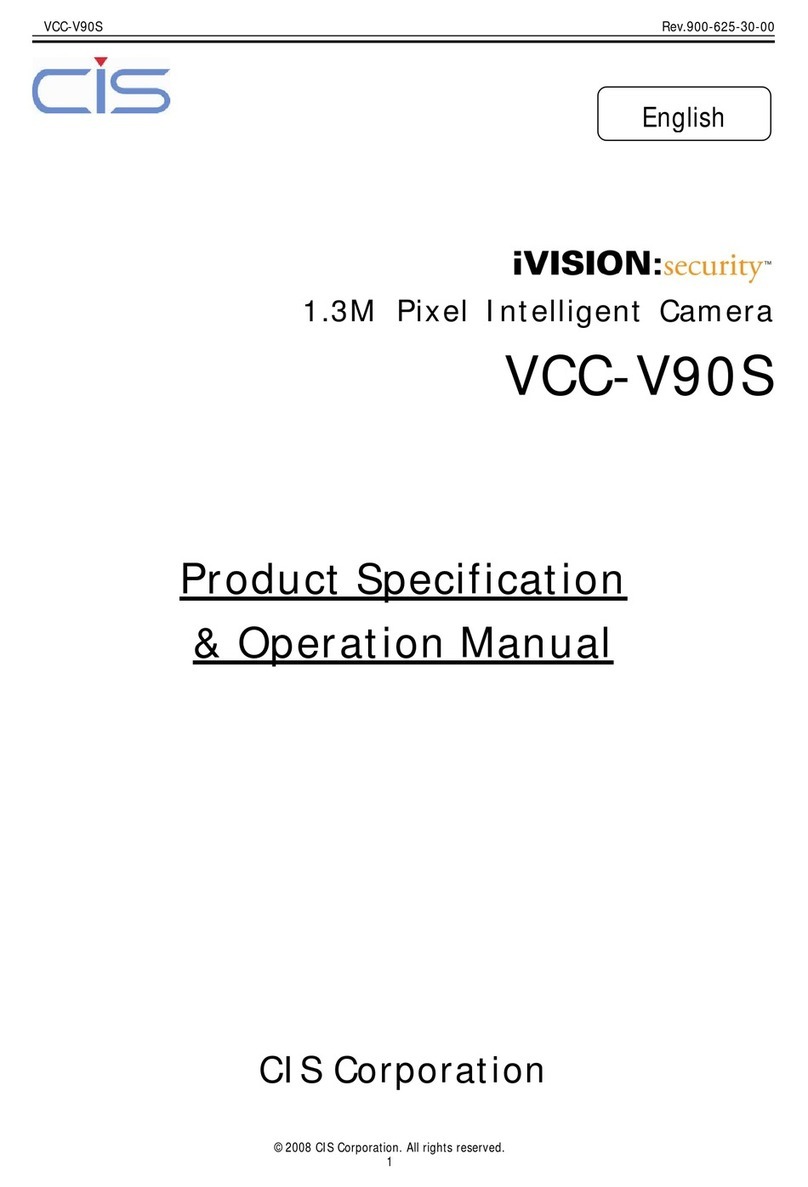 CIS iVISION Security VCC-V90S Installation instructions CIS iVISION Security VCC-V90S Installation instructions
