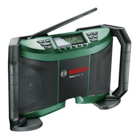 Bosch EasyRadio 12 User manual