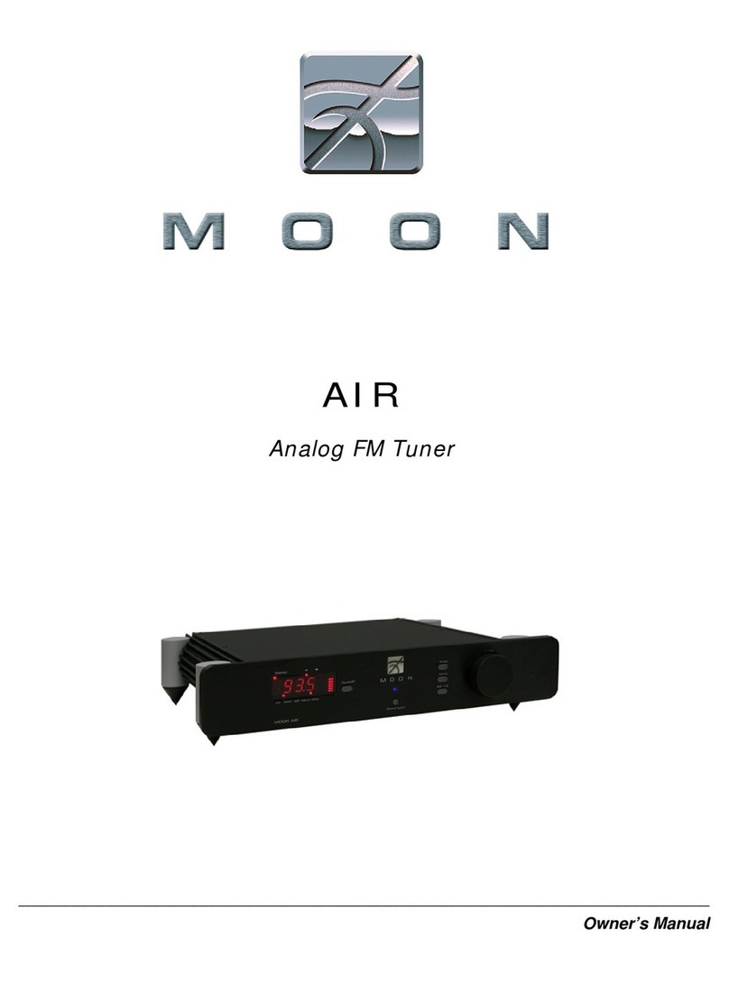 Simaudio MOON AIR owner's manual