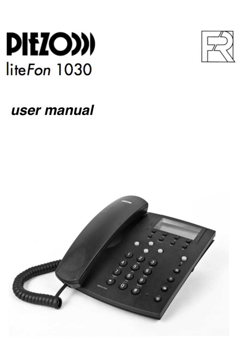 Piezo liteFon 1030 user manual