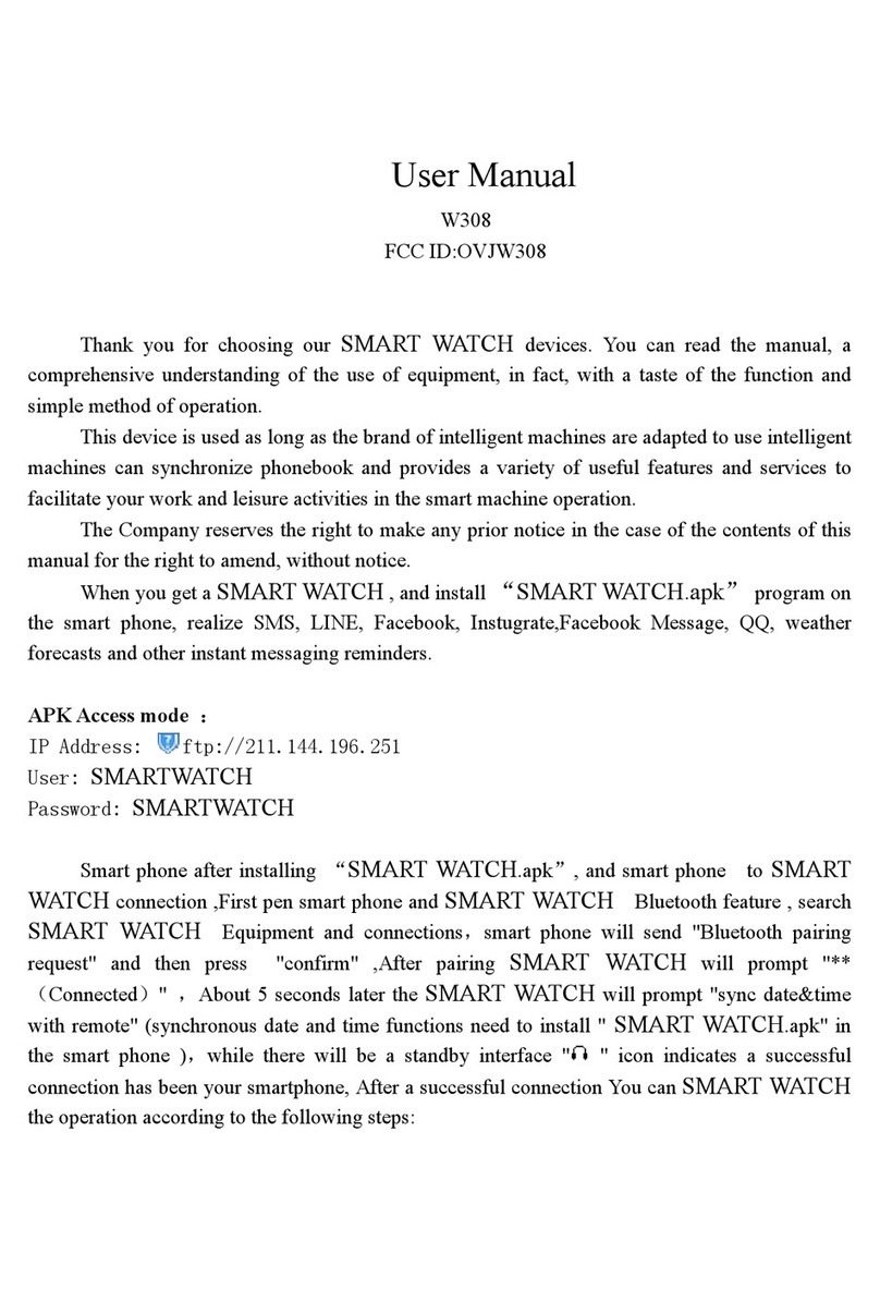 FCCID W308 user manual
