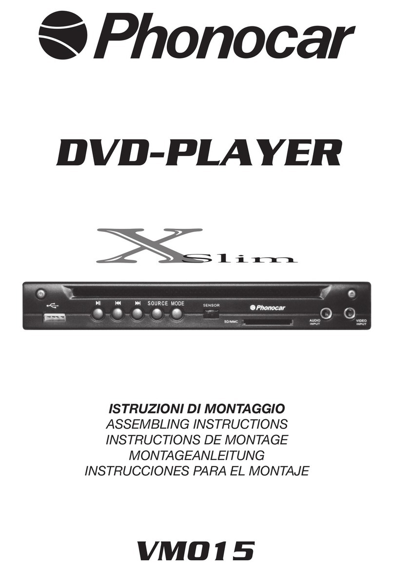 Phonocar VM015 Installation guide