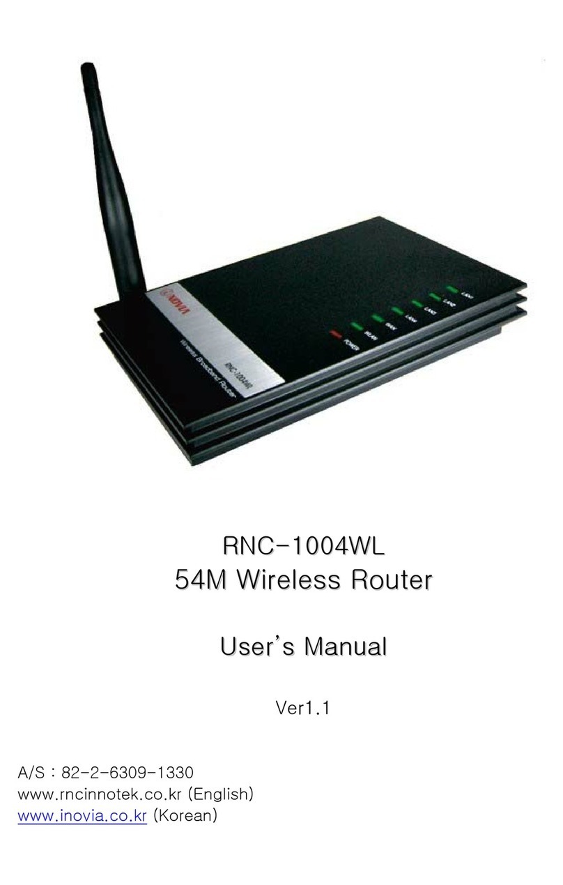 INOVIA RNC-1004WL user manual