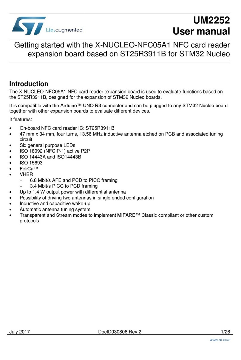 ST X-NUCLEO-NFC05A1 NFC User manual
