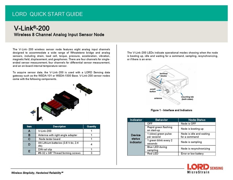 LORD V-Link-200 quick start guide