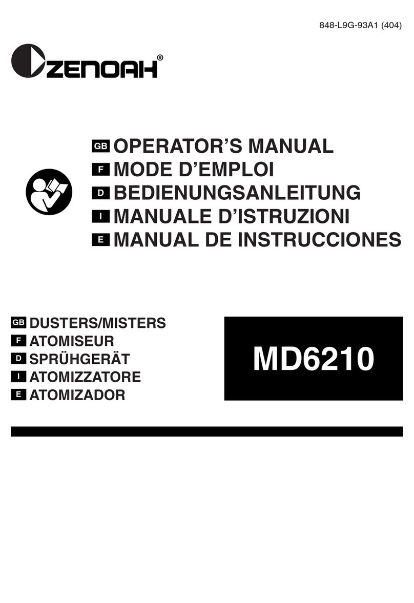 Zenoah MD6210 Operator's manual