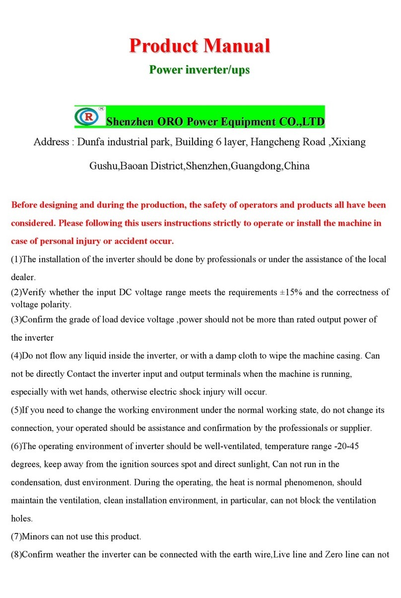 ORO DC12V-AC220V product manual