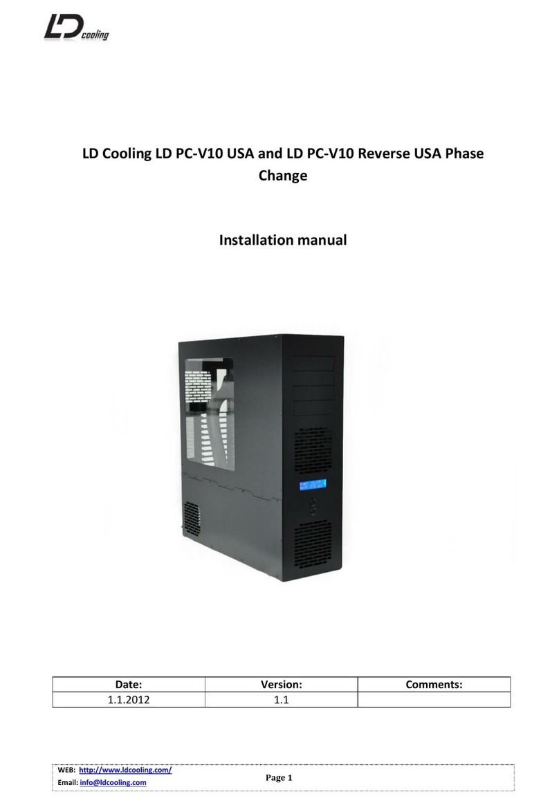 LD Cooling LD PC-V10 USA Phase Change installation manual
