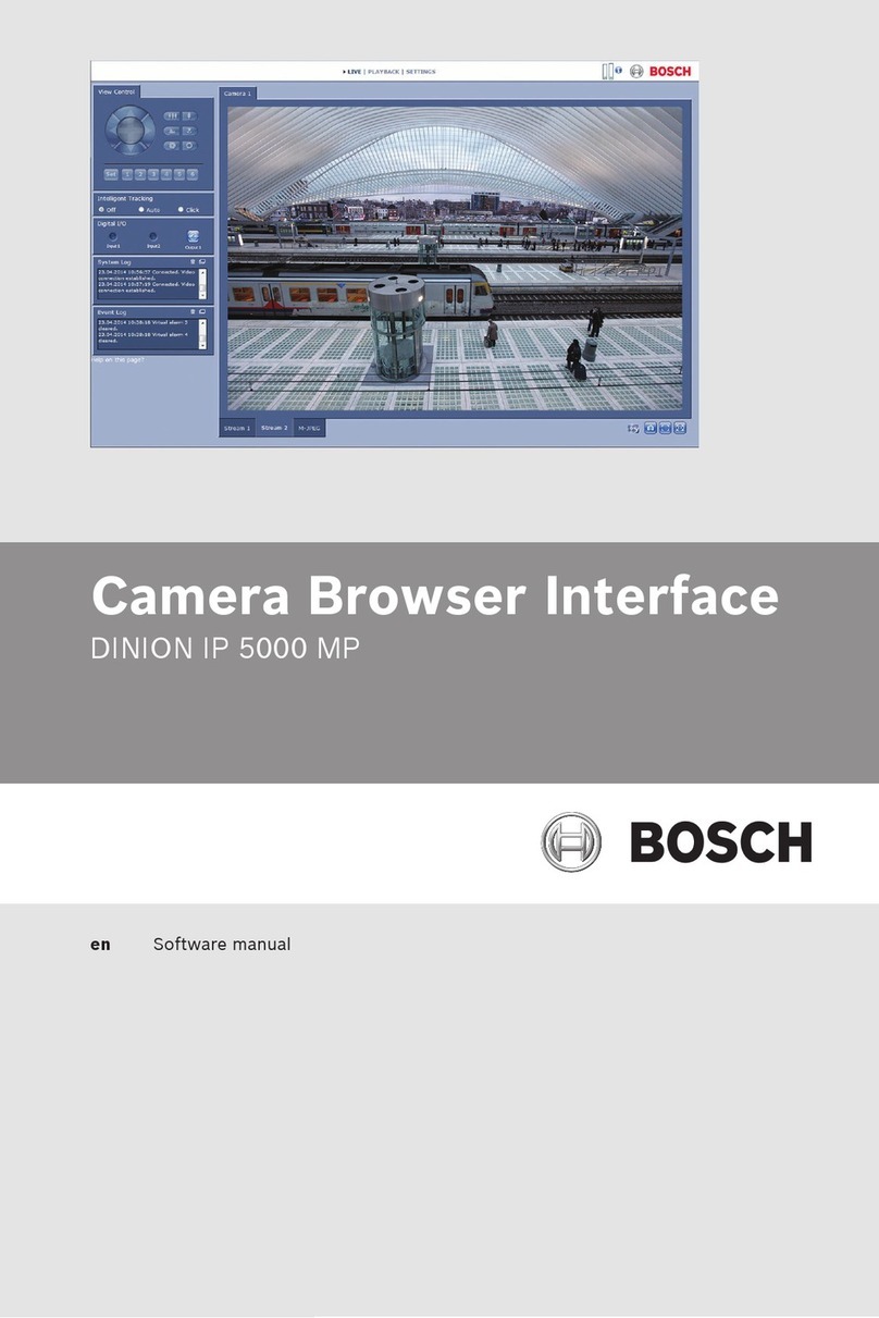Bosch DINION IP 5000 MP Software manual