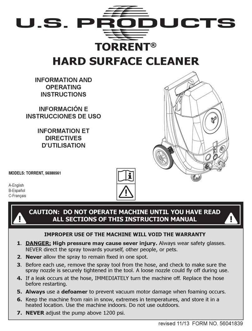 U.S. Products TORRENT Operating instructions