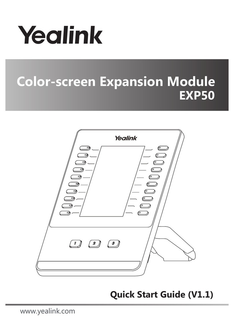 Yealink EXP50 User manual Yealink EXP50 User manual