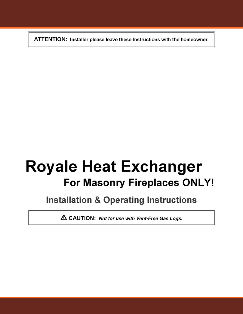 CMC Royale Heat Exchanger Installation & operating instructions