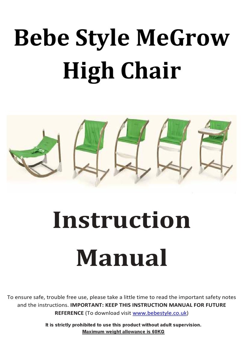Bebe style MeGrow instruction manual