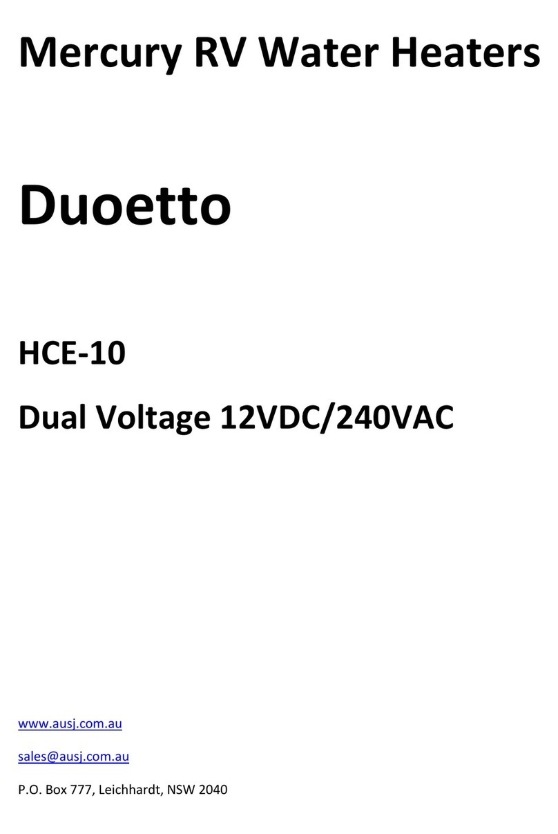 Mercury RV Duoetto HCE-10 user manual