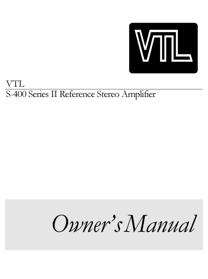 VTL S-400 II series owner's manual