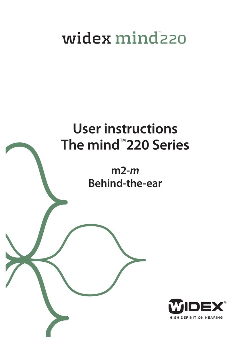 Widex mind 220 Series User instructions