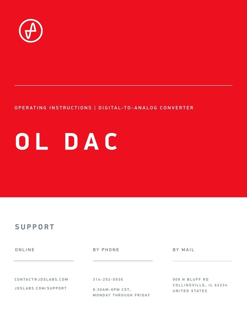 JDS Labs OL DAC operating instructions