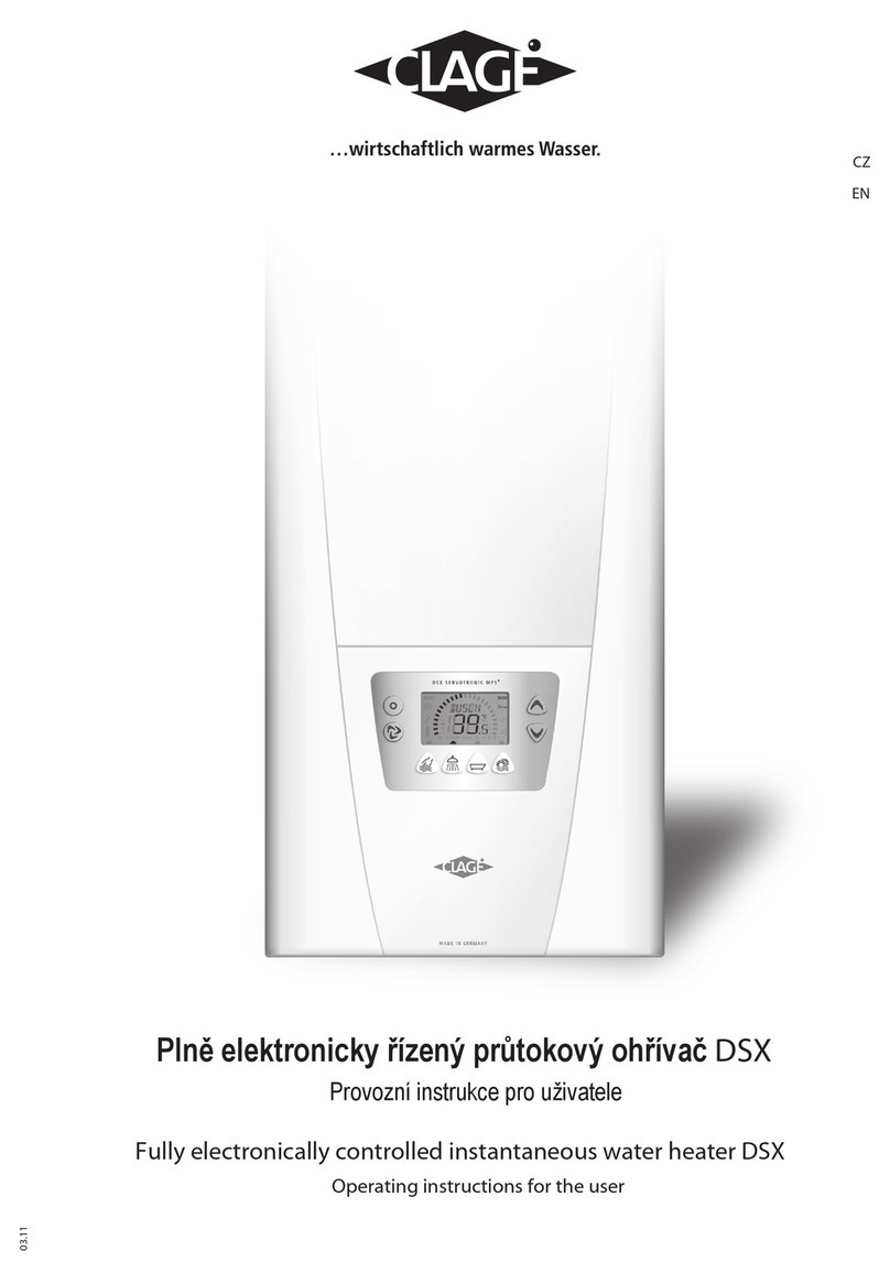 clage DSX SERVOTRONIC MPS Instruction Manual clage DSX SERVOTRONIC MPS Instruction Manual