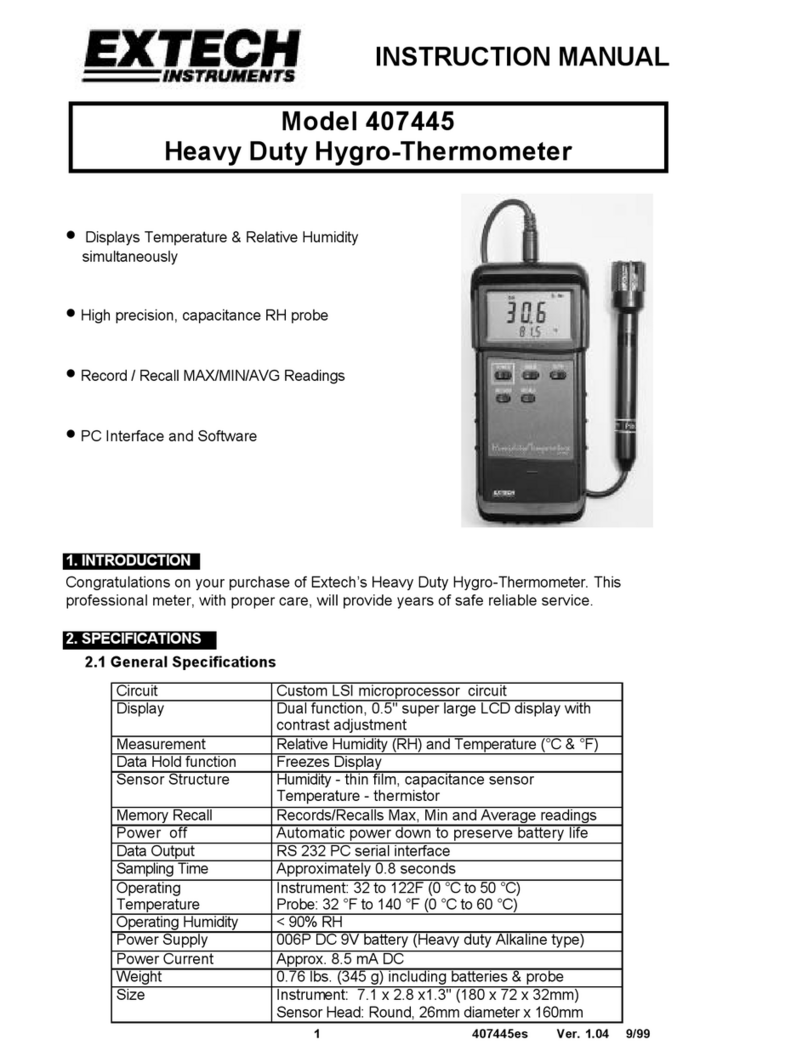 Extech Instruments 407445 User manual