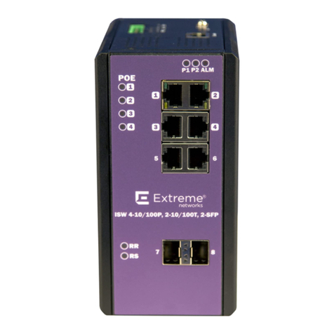 ExtremeSwitching ISW 4-10/100P Operating manual