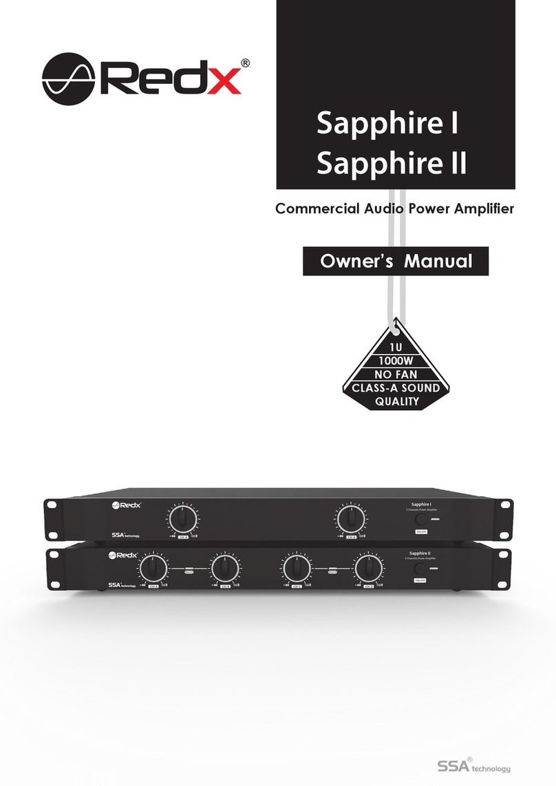 Redx Sapphire I owner's manual