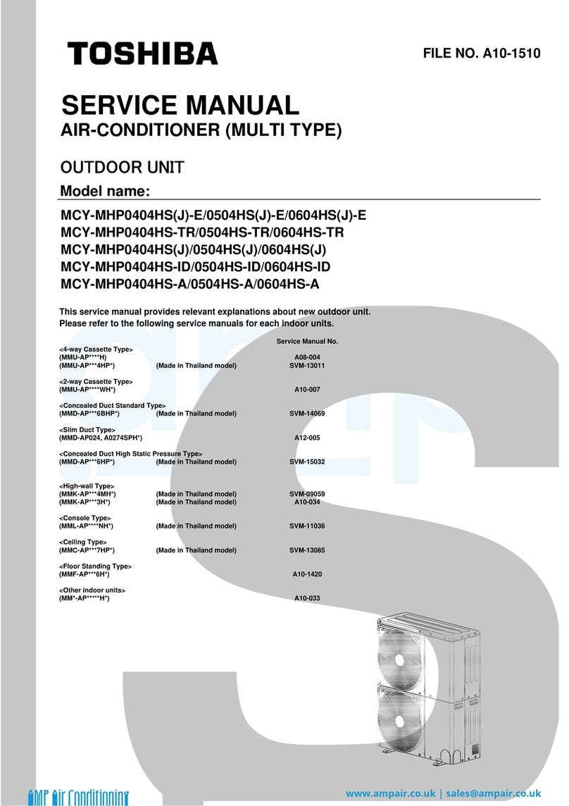 Toshiba MCY-MHP0404HS-E User manual