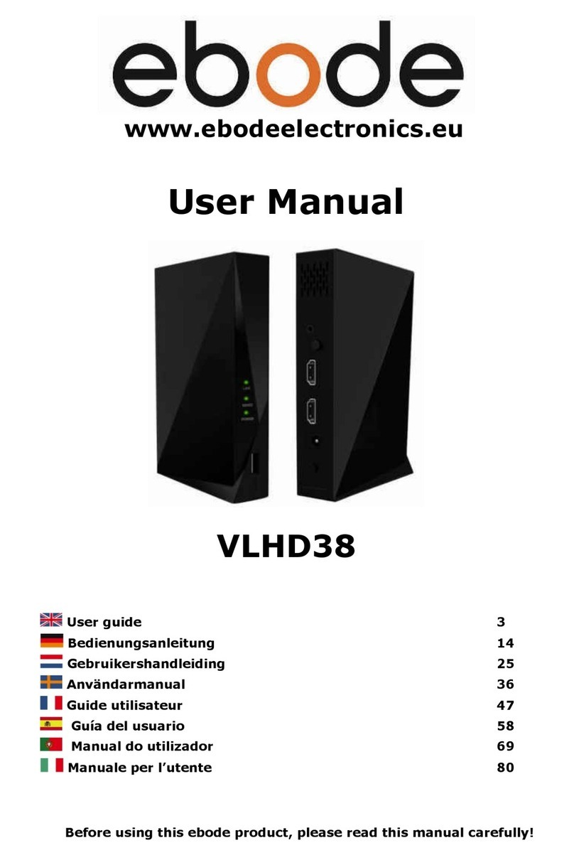 Ebode VLHD38 User manual
