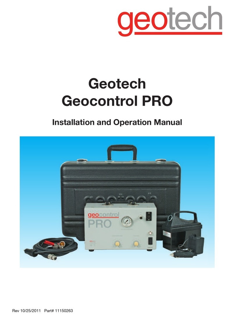 Geotech Geocontrol PRO User manual