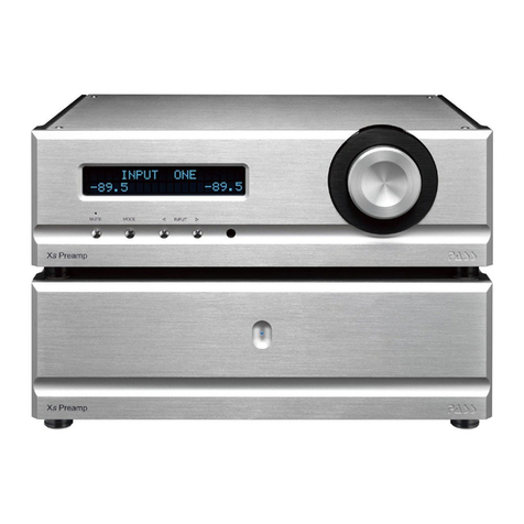 Pass Laboratories Xs Preamp User manual